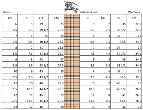 burberry mens shoes sizing|burberry sizing chart.